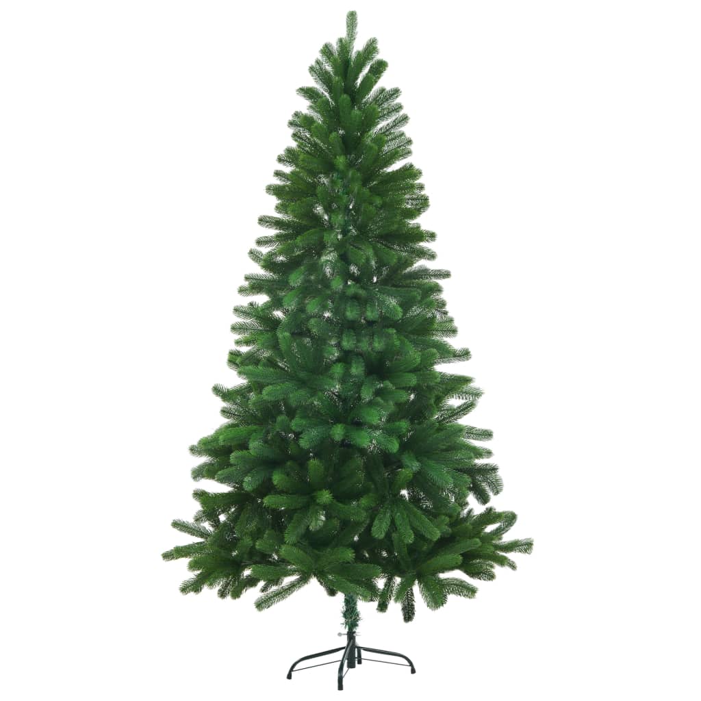 Zöld műkarácsonyfa élethű tűlevelekkel 150 cm 