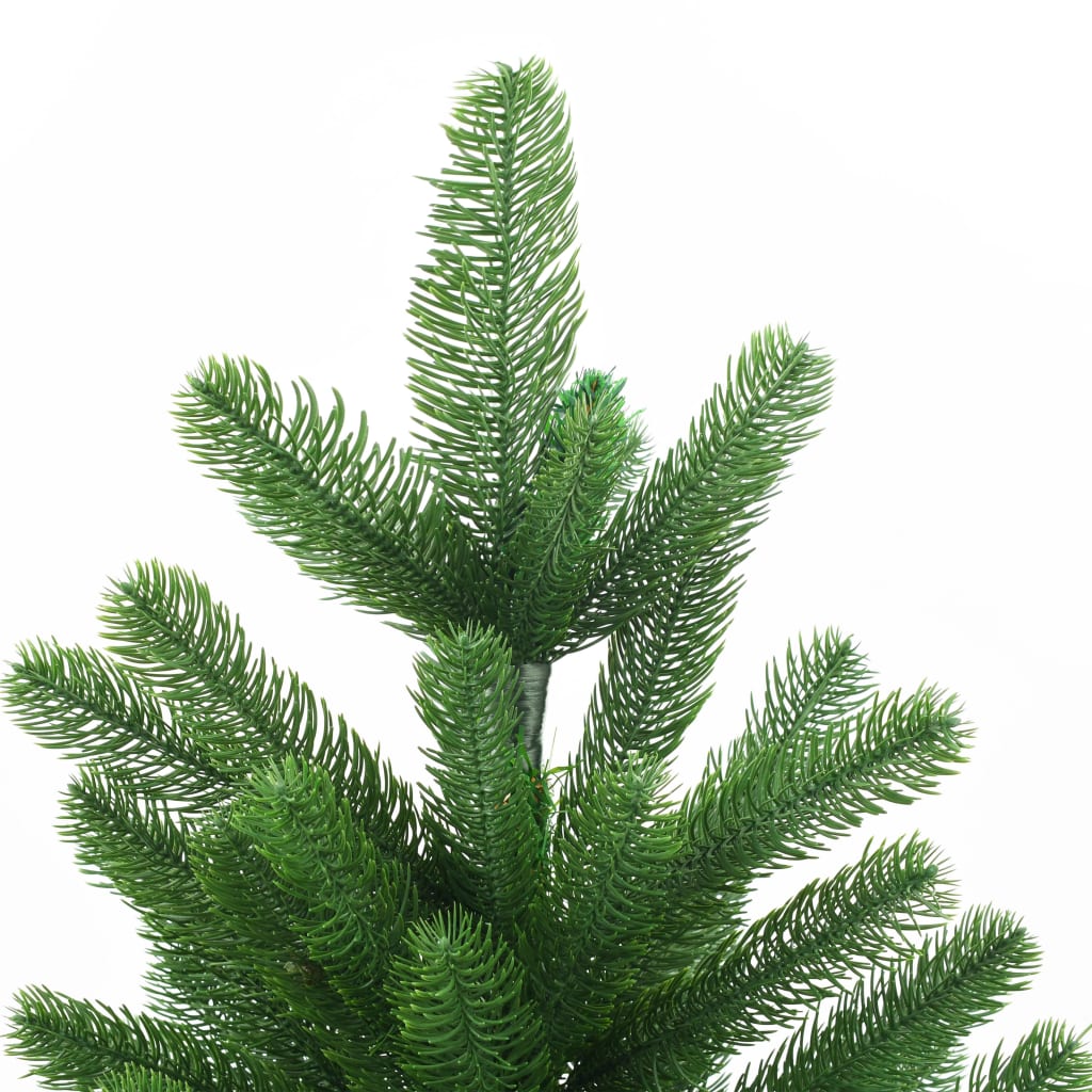 Zöld műkarácsonyfa élethű tűlevelekkel 180 cm 