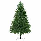 vidaXL mākslīgā Ziemassvētku egle, dabīga izskata skujas, 210 cm, zaļa