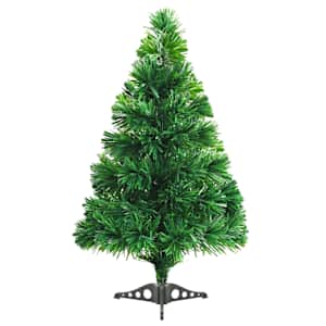 Umělý vánoční stromek s optickým vláknem 64 cm zelený - obrázek 4