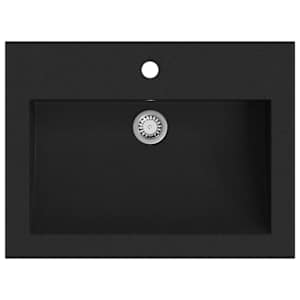 vidaXL graniidist valamu 600 x 450 x 120 mm must
