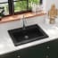  vidaXL fekete gránit mosdókagyló 600 x 450 x 120 mm termék 2. képe