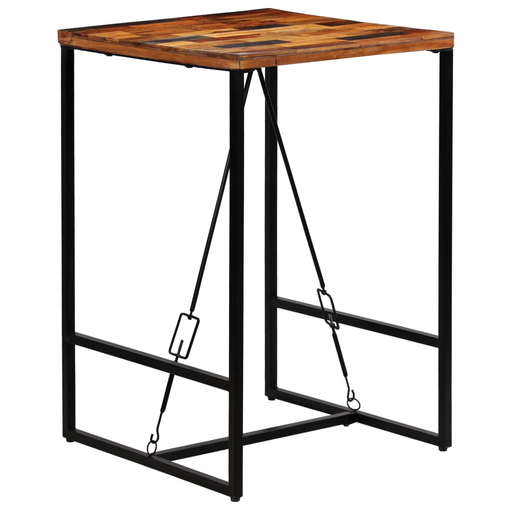 Image of vidaXL Bar Table Solid Reclaimed Wood 70x70x106 cm