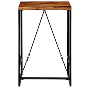 Barový stůl masivní recyklované dřevo 70 x 70 x 106 cm - obrázek 3