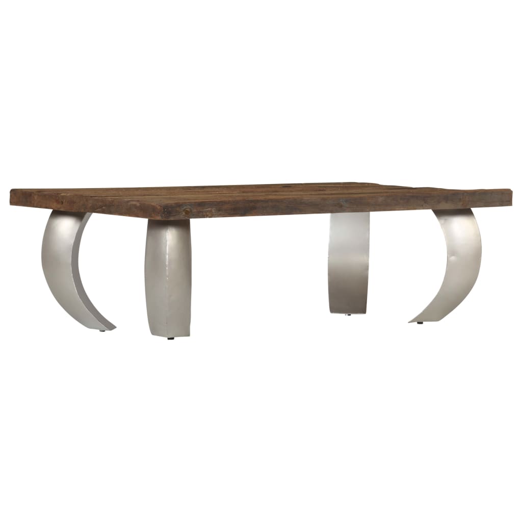 

vidaXL Salontafel Opium 110x60x35 cm gerecycled hout en staal