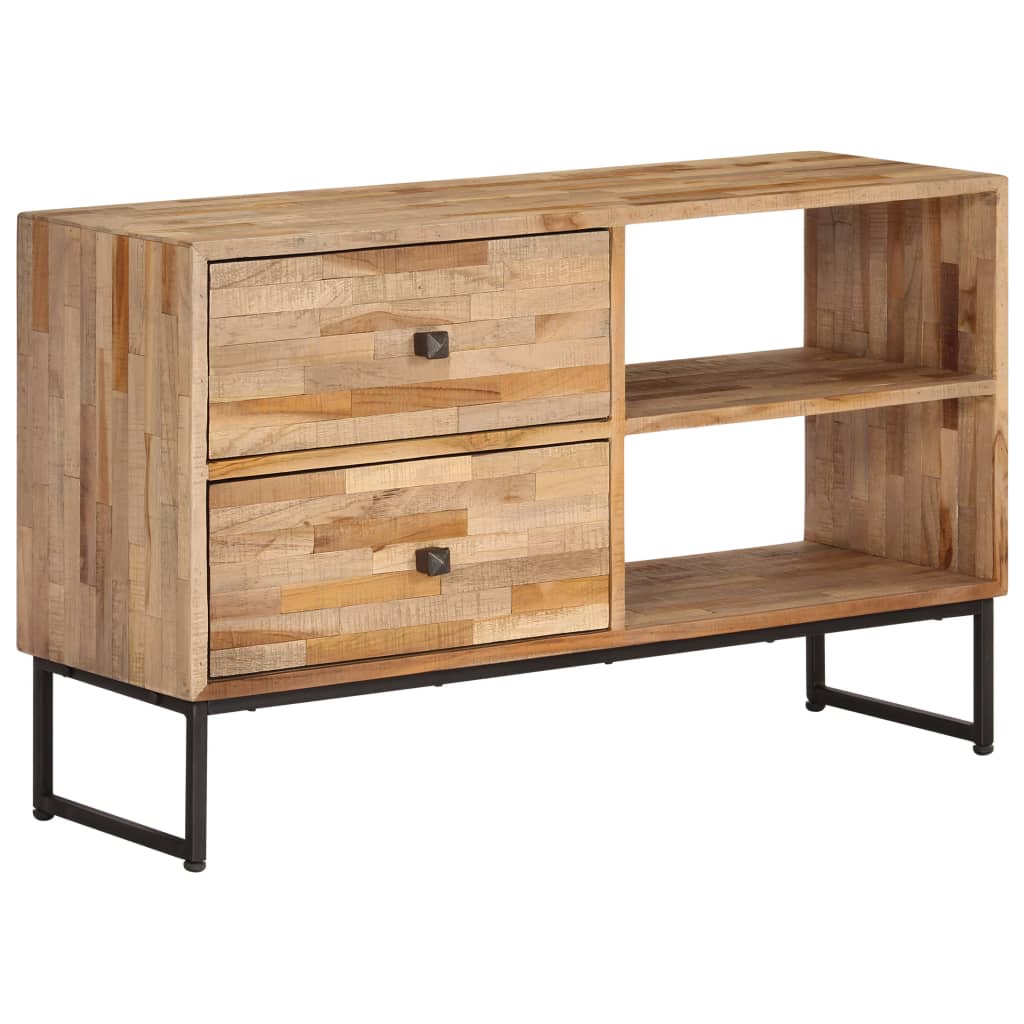 vidaXL TV-Schrank Recyceltes Teakholz 90x30x55 cm