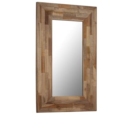 vidaXL Mirror Reclaimed Teak 50x80 cm