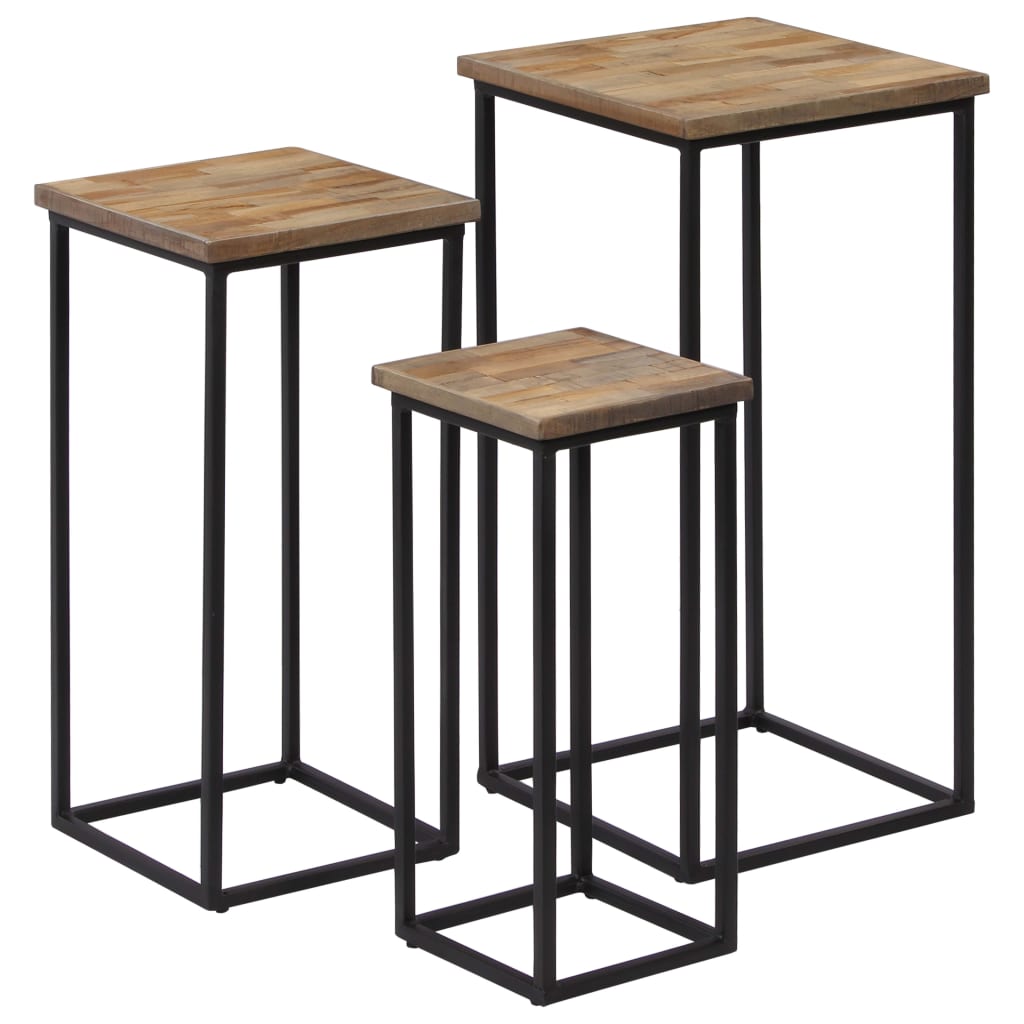 3 stojany na květiny recyklovaný teak - obrázek 15