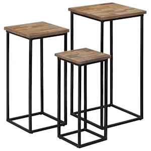 3 stojany na květiny recyklovaný teak - obrázek 13