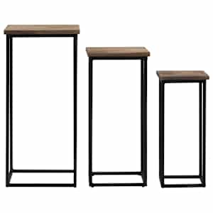 3 stojany na květiny recyklovaný teak - obrázek 4