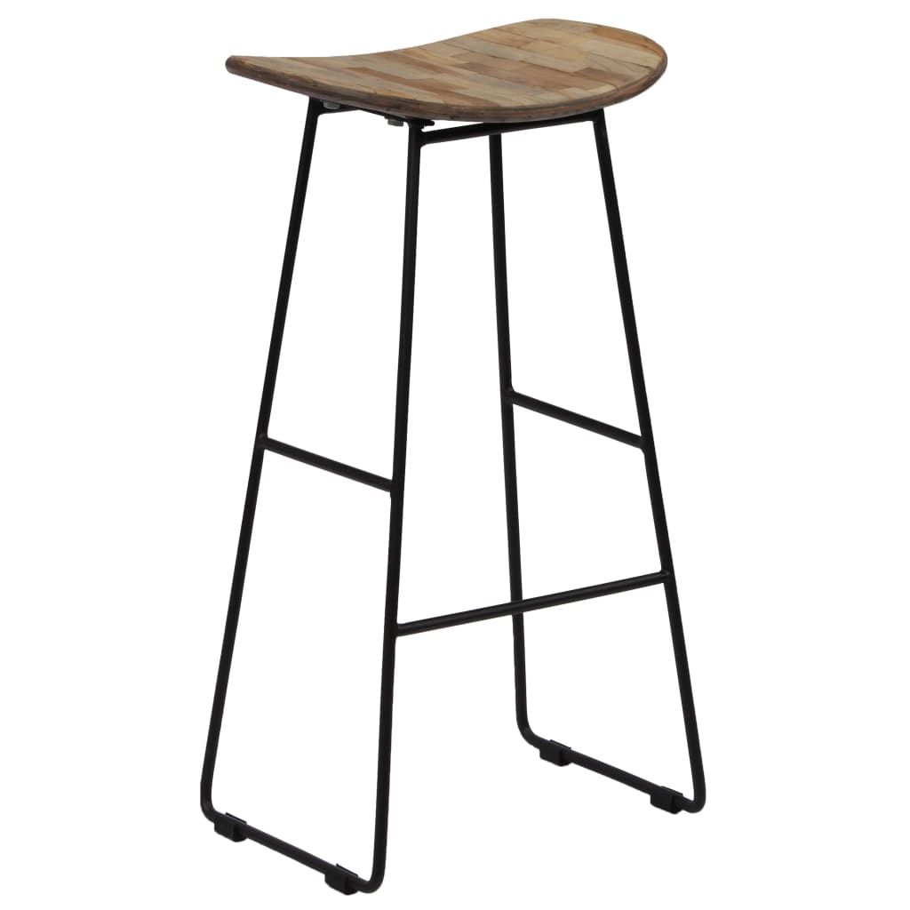 4 db újrahasznosított tíkfa bárszék