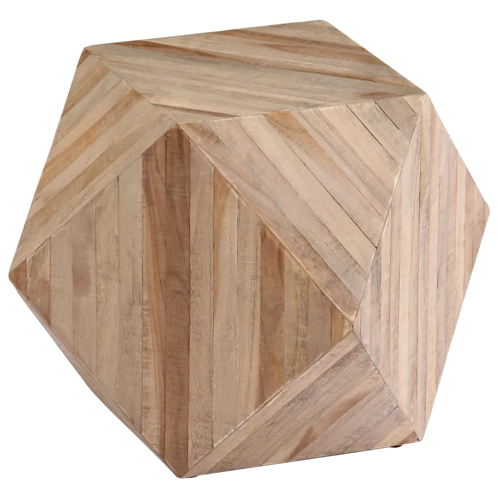 vidaXL Masă laterală, 40 x 40 x 40 cm, lemn de tec reciclat vidaxl.ro