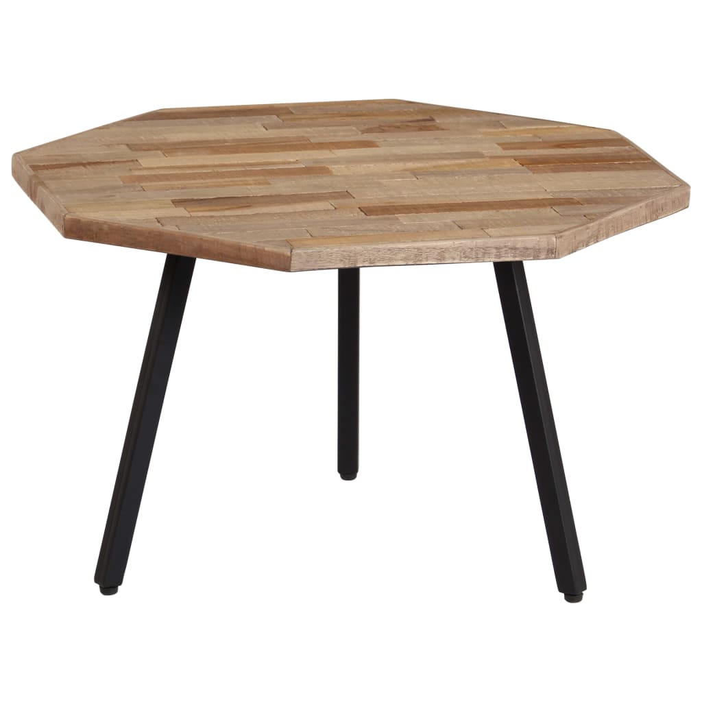 vidaXL 2-delige Salontafelset hexagonaal gerecycled teakhout afbeelding