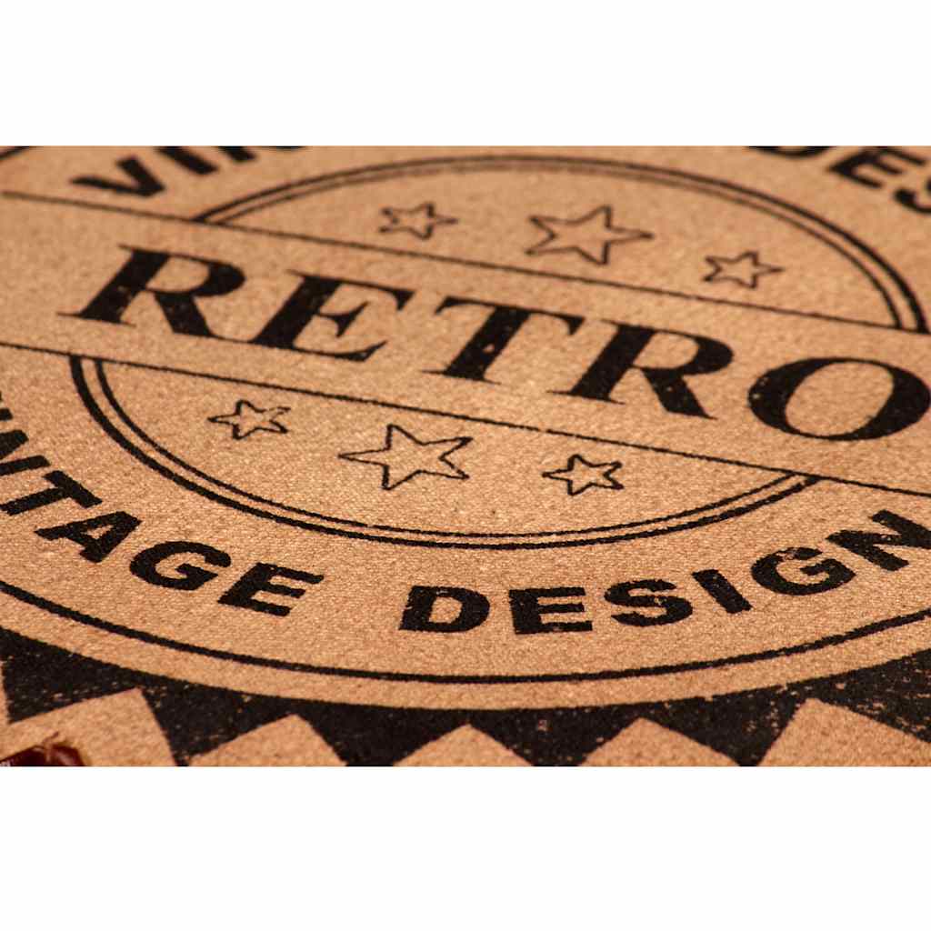 Barset massief gerecycled hout, echt leer en canvas 7-delig image 13