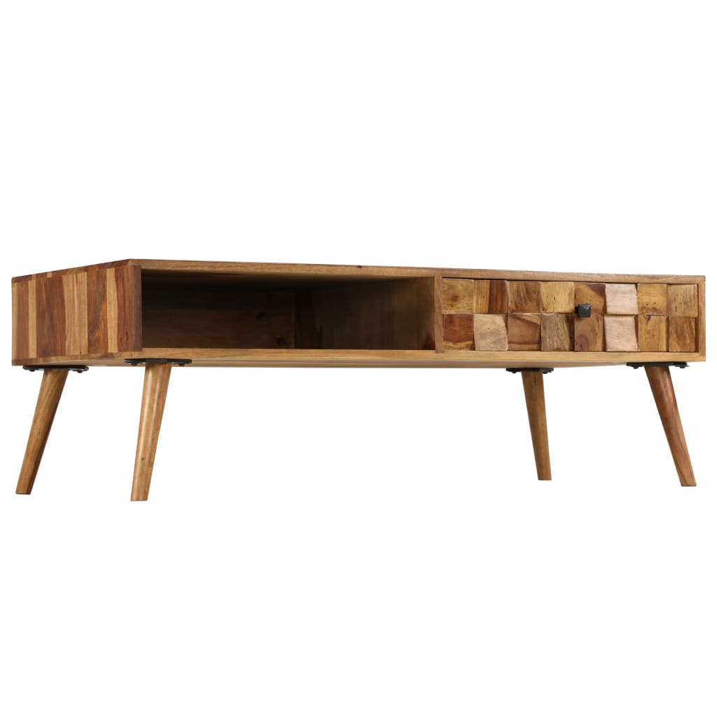

vidaXL Salontafel 110x50x37 cm sheeshamhout met honing afwerking