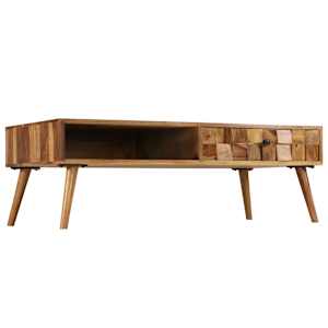 Konferenční stolek z masivní akácie 110x50x37 cm medový - obrázek 2
