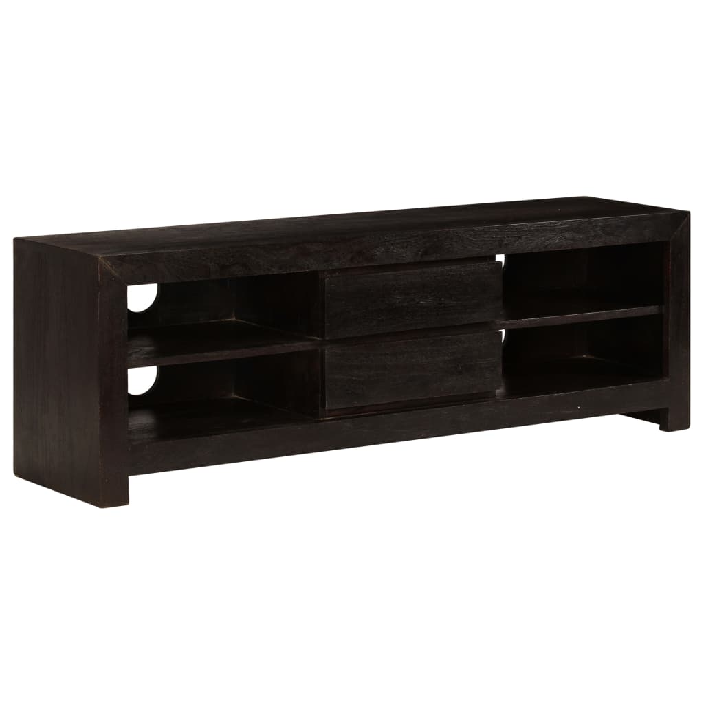 vidaXL TV-Schrank Massivholz Akazie 120x30x40 cm Dunkelbraun