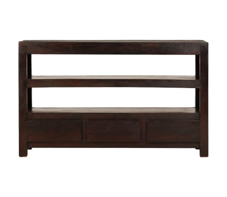 vidaXL TV spintelė, akacijos medienos masyvas, 90x30x55cm, tams. ruda