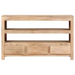 TV stolek z masivní akácie 90 x 30 x 55 cm světle hnědý - obrázek 2