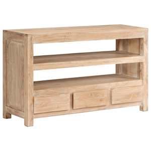 TV stolek z masivní akácie 90 x 30 x 55 cm světle hnědý - obrázek 6