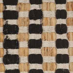 Ročno pletene kopalniške preproge iz jute naravne in črne - slika 5