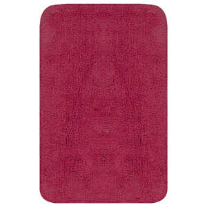 vidaXL Bathroom Mat Set 3 Pieces Fabric Fuchsia