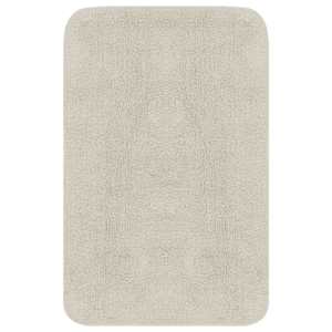 vidaXL Σετ Πατάκια Μπάνιου 2 τεμ. Λευκά Υφασμάτινα