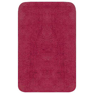 vidaXL Tapis de salle de bain 2 pcs Tissu Fuchsia