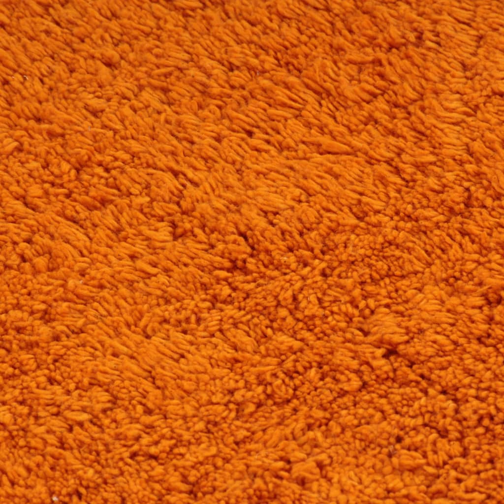 2 darabos narancssárga szövet fürdőszobaszőnyeg-garnitúra 