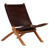 vidaXL Relaxstuhl Echtleder 59×72×79 cm Braun