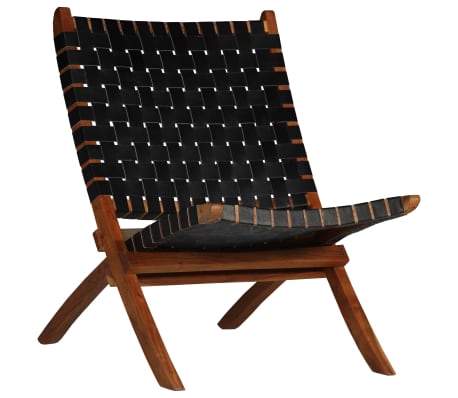 This soft and comfortable genuine leather chair has a rustic design that's all the rage right now. It will look great not only in your living room at home but also in your outdoor living space.