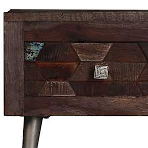 Konferenční stolek masivní recyklované dřevo 100 x 60 x 35 cm - obrázek 7