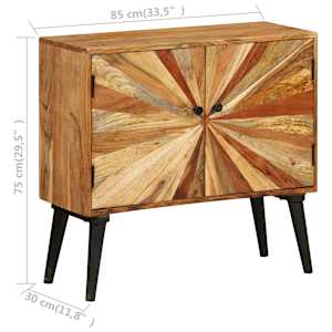 Příborník z masivního mangovníkového dřeva 85 x 30 x 75 cm - obrázek 8
