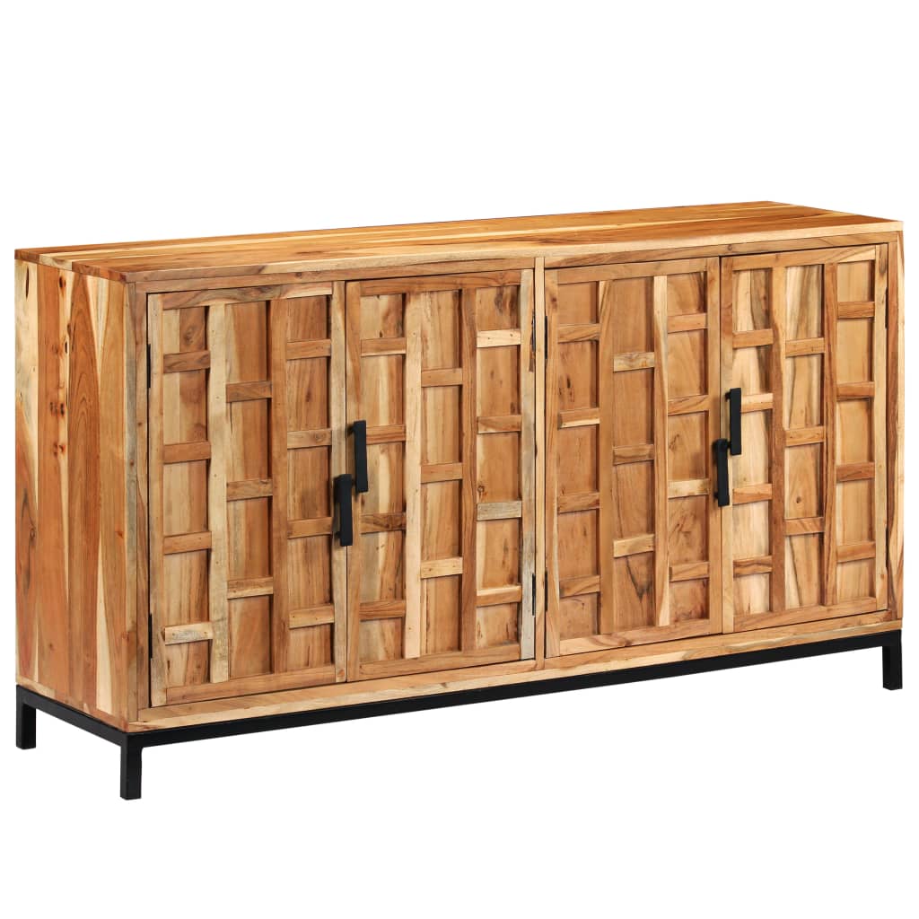 Příborník z masivního akáciového dřeva 145 x 40 x 80 cm