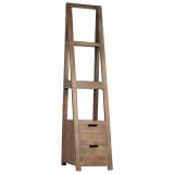 vidaXL Estantería de madera maciza de acacia 40x45x175 cm gris