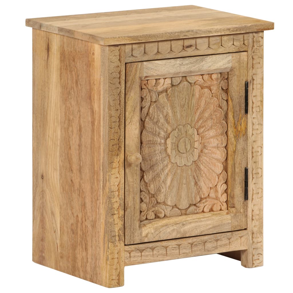 Nachtkastje 40x30x50 cm massief mangohout image 14