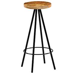 Barski stolčki 4 kosi trden mangov les - slika 10