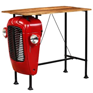 Barový set 5 kusů z masivního mangovníku 120 x 60 x 107 cm - obrázek 3