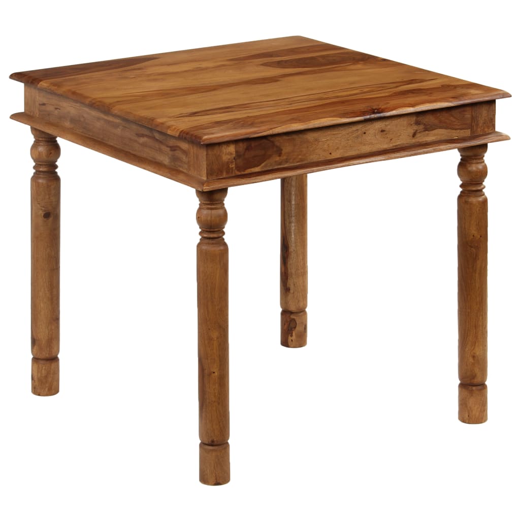 Jídelní stůl z masivního sheeshamového dřeva 80 x 80 x 77 cm