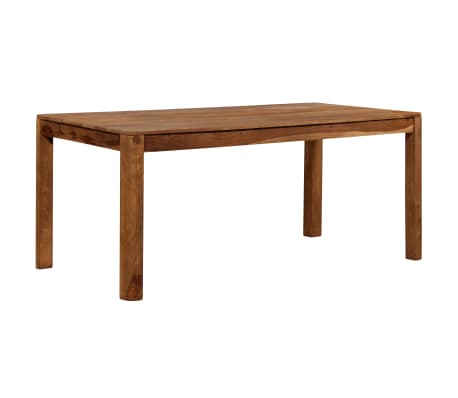 vidaXL Valgomojo stalas, rausvosios dalberg. med. mas., 180x90x76cm