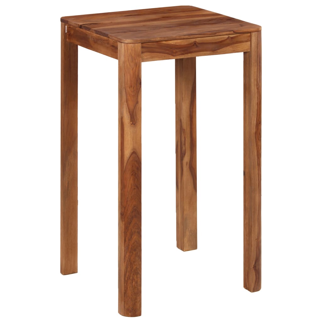 Masă de bar, 60 x 60 x 107 cm, lemn masiv de palisandru