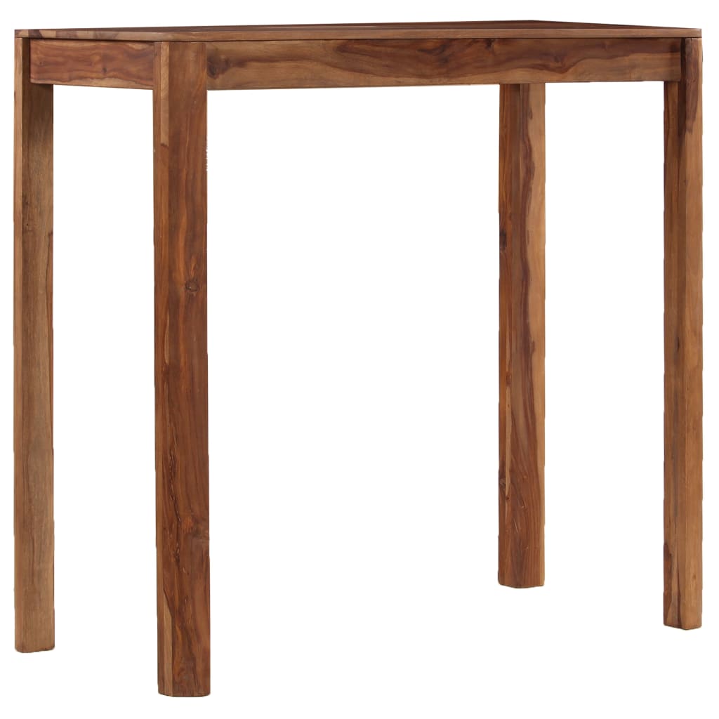 vidaXL Mesa de bar de madera maciza de sheesham 115x55x107 cm