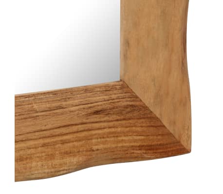 vidaXL Akazie Massiv Kosmetikspiegel Wandspiegel Spiegel Bad Flur 50//80//110cm