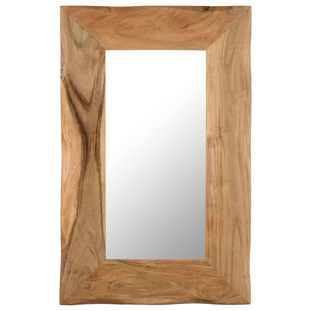 vidaXL Oglindă cosmetică, 50 x 80 cm, lemn masiv de acacia vidaXL