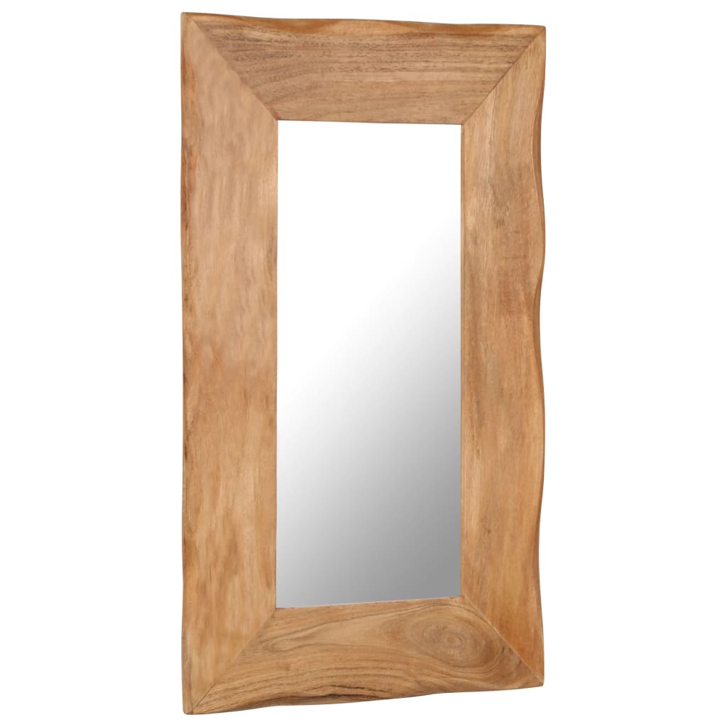 vidaXL Kosmetinis veidrodis, 50x80cm, akacijos medienos masyvas