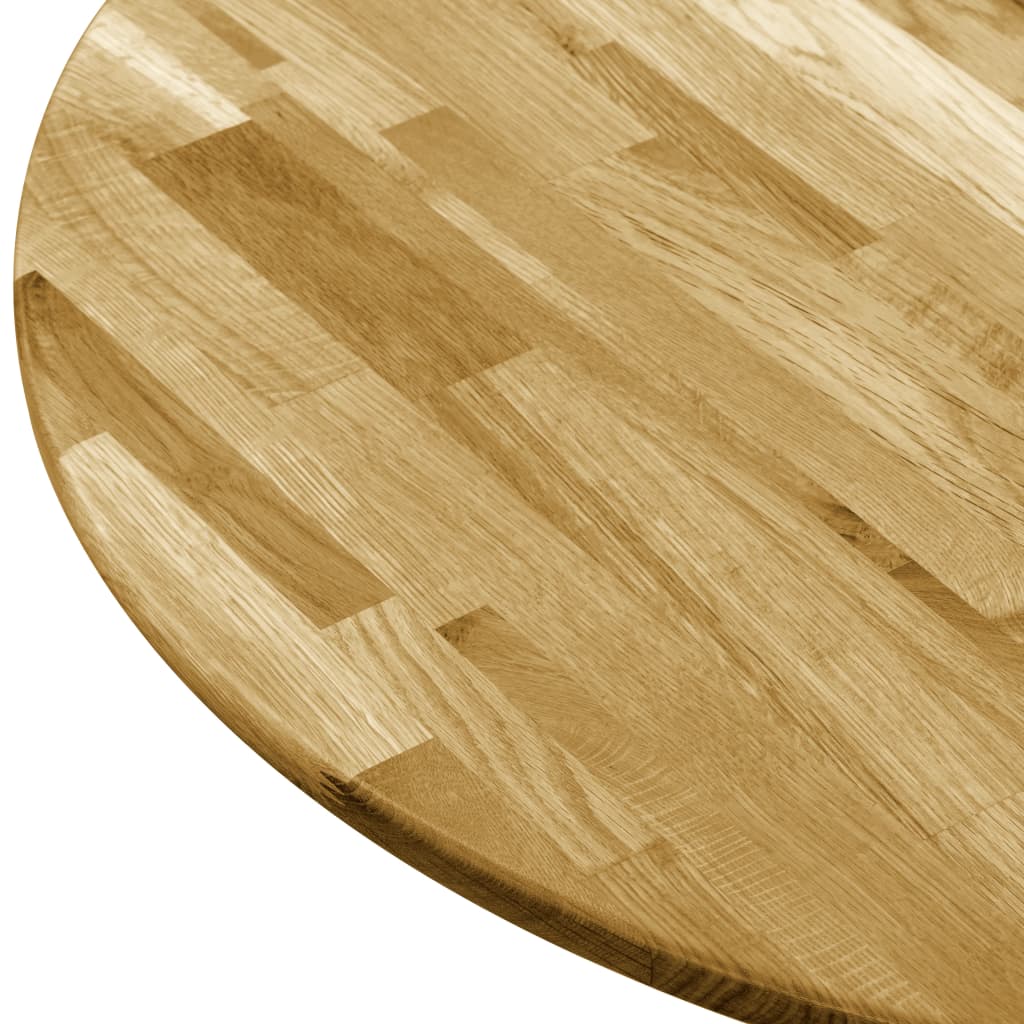 Stolní deska z masivního dubového dřeva kulatá 23 mm 400 mm