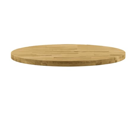 vidaXL Table Top Solid Oak Wood Round 44 mm 500 mm