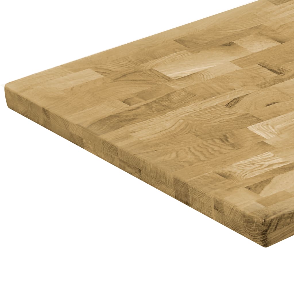Stolní deska masivní dubové dřevo obdélníková 44 mm 100 x 60 cm
