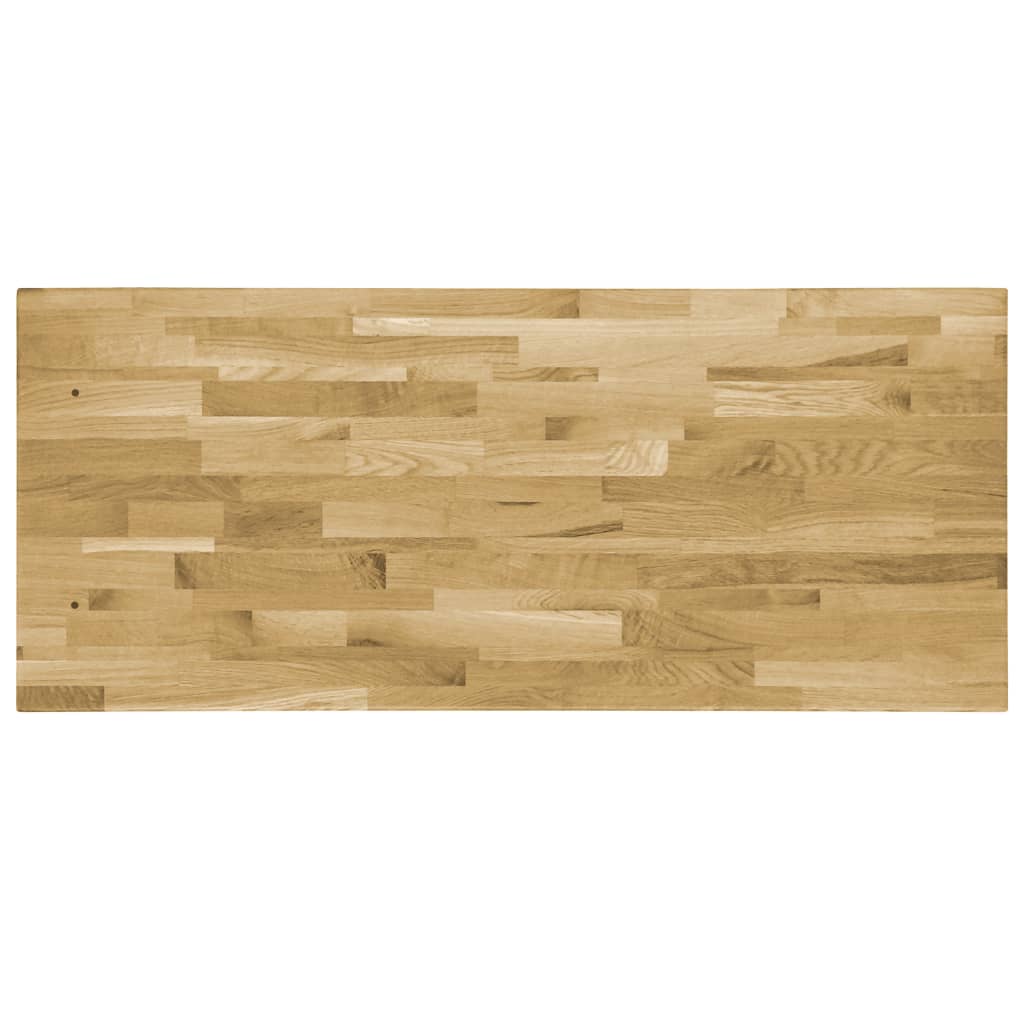 Stolní deska masivní dubové dřevo obdélníková 44 mm 120 x 60 cm