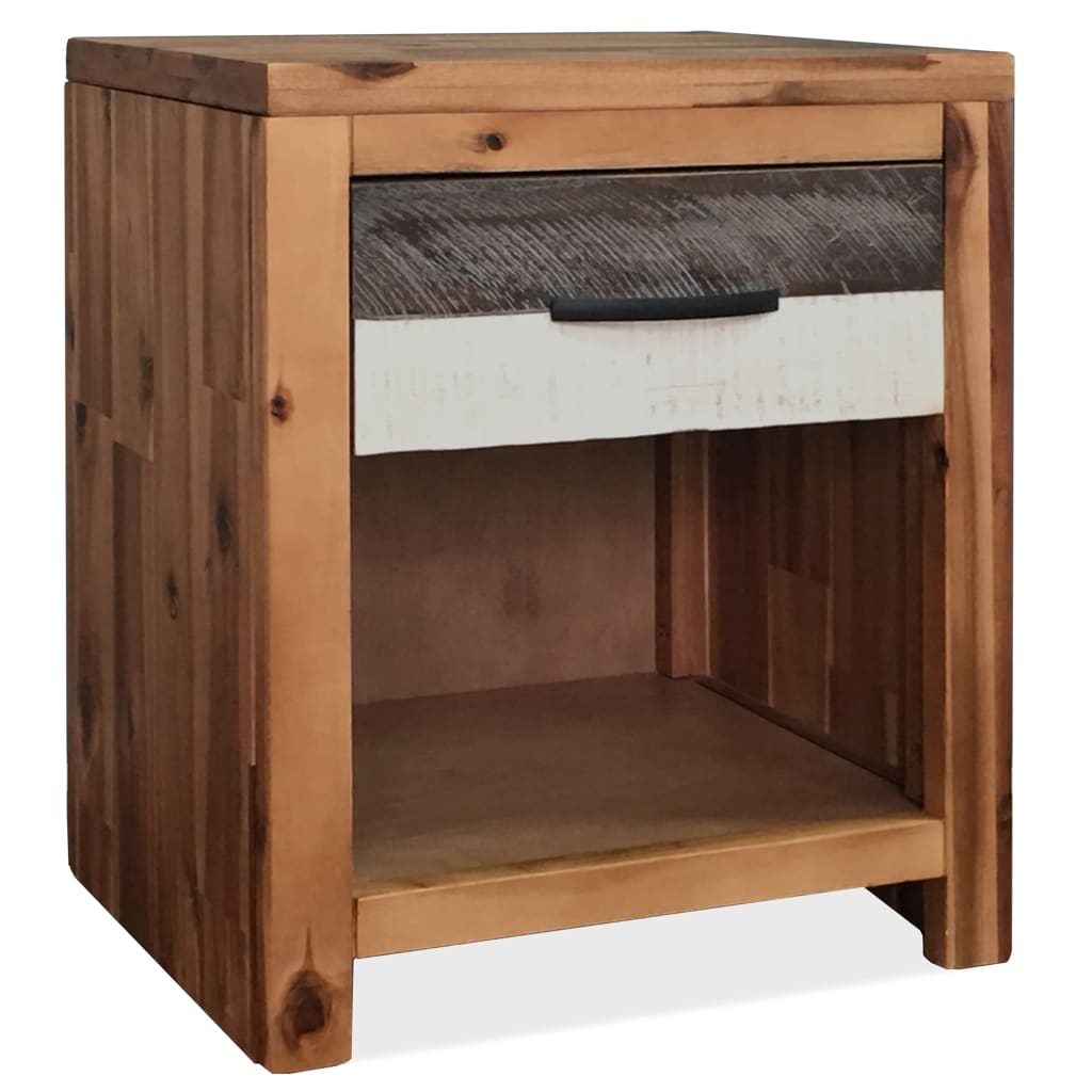 vidaXL Mesitas de noche 2 unidades madera maciza acacia 40x30x48 cm